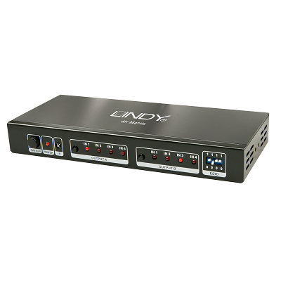 LINDY 38049 - 4x2 HDMI 2.0 10.2G Matrix Switch