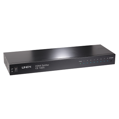 LINDY 38117 - 100m C6 HDBaseT 8 Port HDMI, IR Splitter Extender