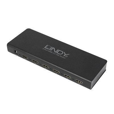 LINDY 38244 - 5 Port HDMI 2.0 18G Switch