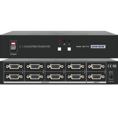 Shinybow SB-1110 2x1:8 VGA SWITCHER DISTRIBUTION AMPLIFIER