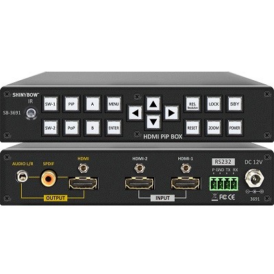 Switcher Shinybow SB-3691 2x1 HDMI PiP PoP Box