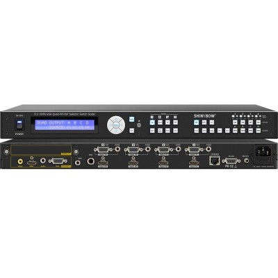 Shinybow SB-3693 8x2 HDMI-VGA Quad-PiP-PoP Selector Switch Scaler