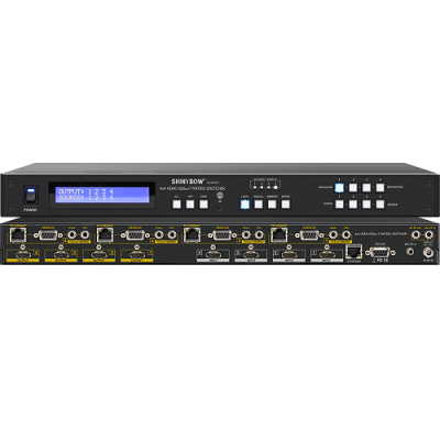 Matrix Switcher Shinybow SB-5645CT 4x4 HDMI HDBaseT 