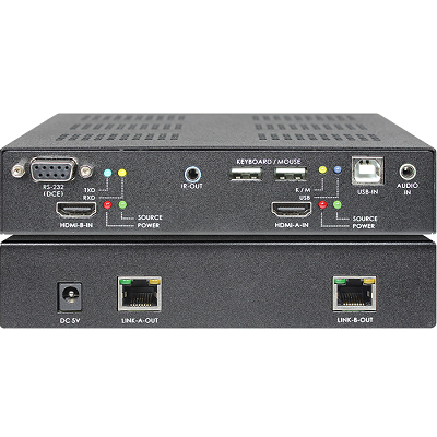 SB-6182T-SB-6182R DUAL-HEAD HDMI KVM with Audio CAT.6 Extender