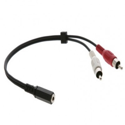 3.5mm to 2 RCA Breakout Cable Kramer C-A35F-2RAM