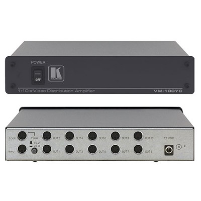 Bộ chia 1-10 và khuếch đại S-Video Kramer VM-100YC
