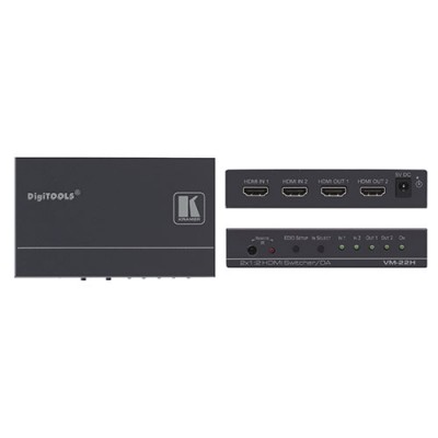 Bộ chia 2x1-2 và khuếch đại HDMI kramer VM-22H